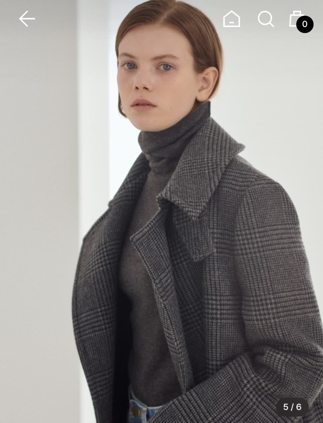 닐바이피 스탠다드 체크 더블 코트_32사이즈 상품이미지1