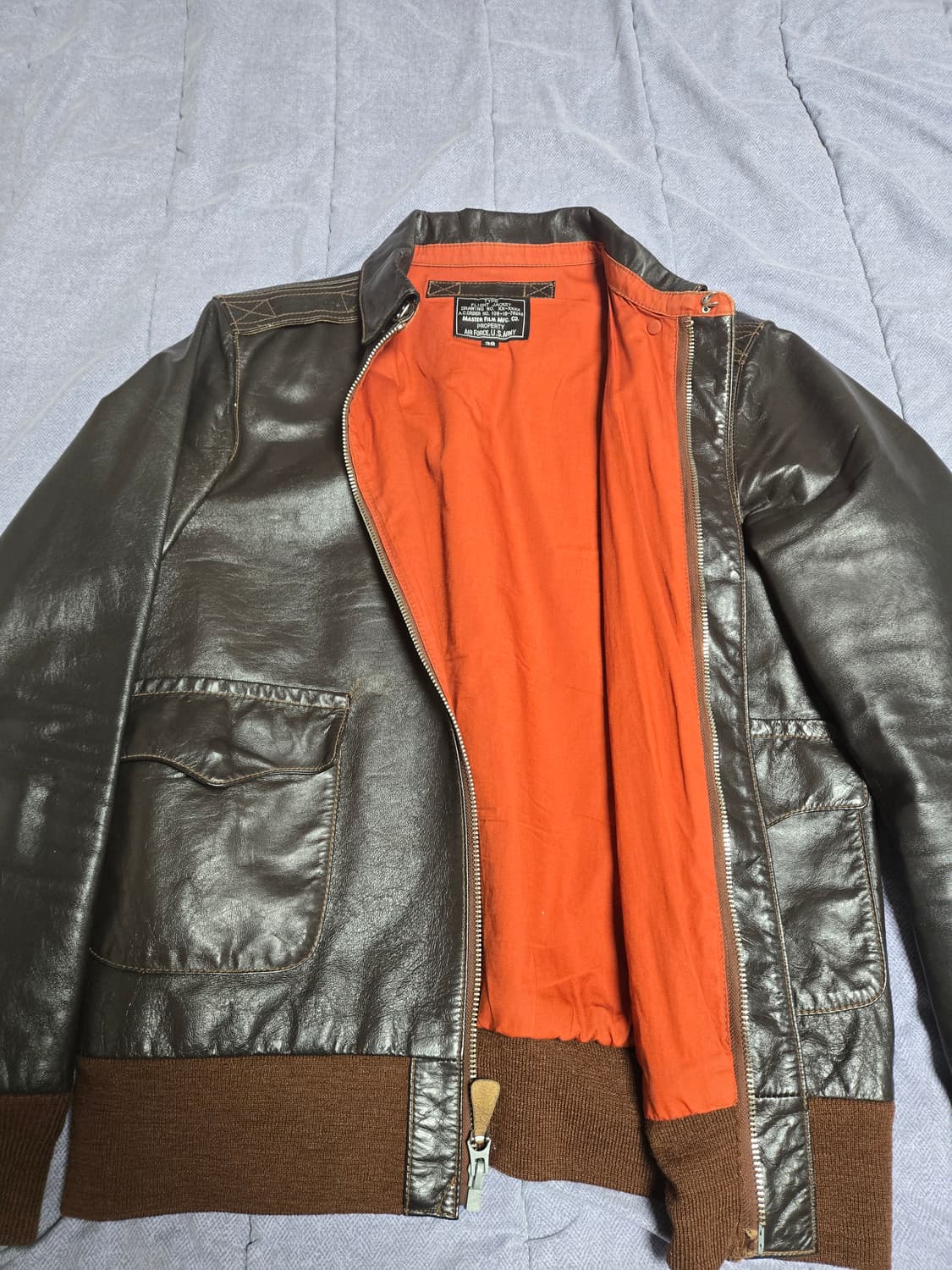 마스터필름 홀스하이드 A-2자켓 상품이미지2