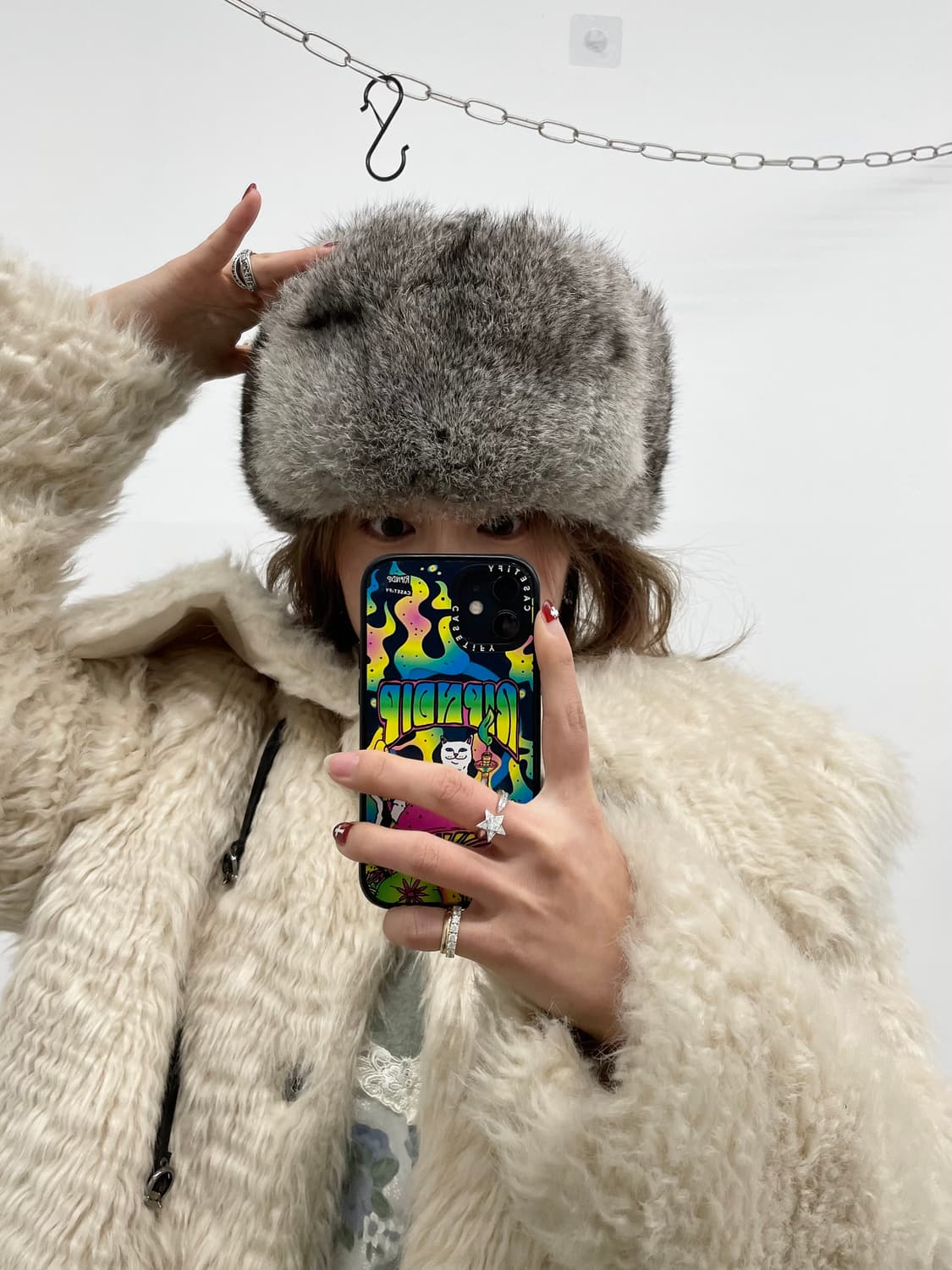 밍크 러시안 트루퍼 햇 상품이미지2