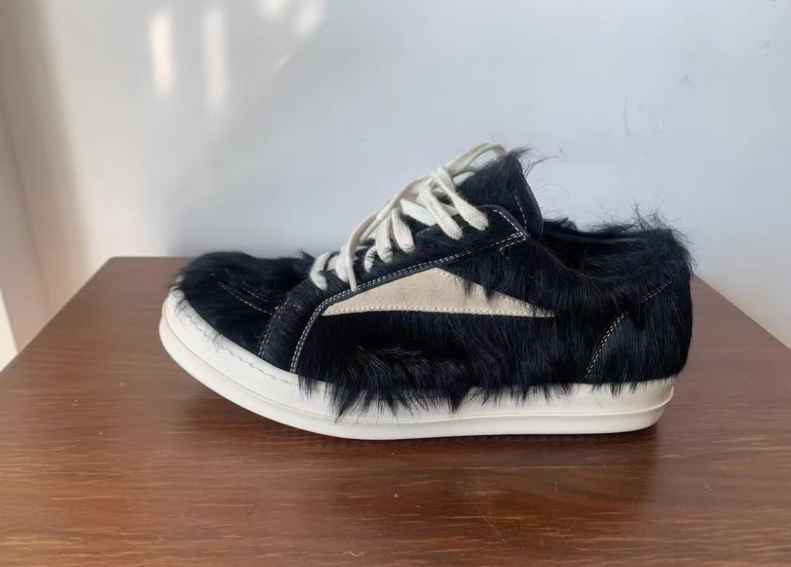 릭오웬스 흑백 포니헤어 RO VANS 42 상품이미지3