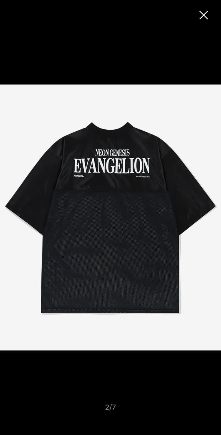 마하그리드 에반게리온 EVA FOOTBALL JERSEY BLACK 상품이미지2