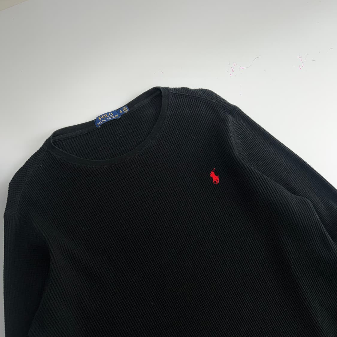 Polo 폴로 레드포니 블랙 와플 니트 상품이미지4