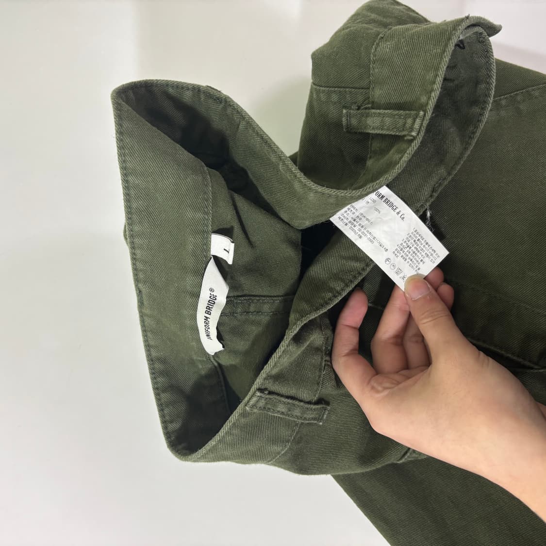 L 유니폼브릿지 카키 레귤러핏 퍼티그팬츠 상품이미지5