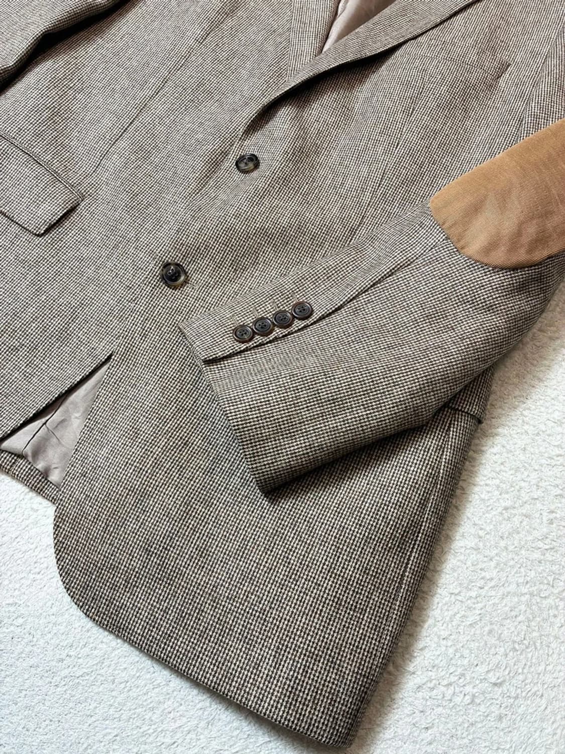 휴고보스 엘보 패치 캐시미어 울 블레이저 자켓 PN6932 상품이미지4