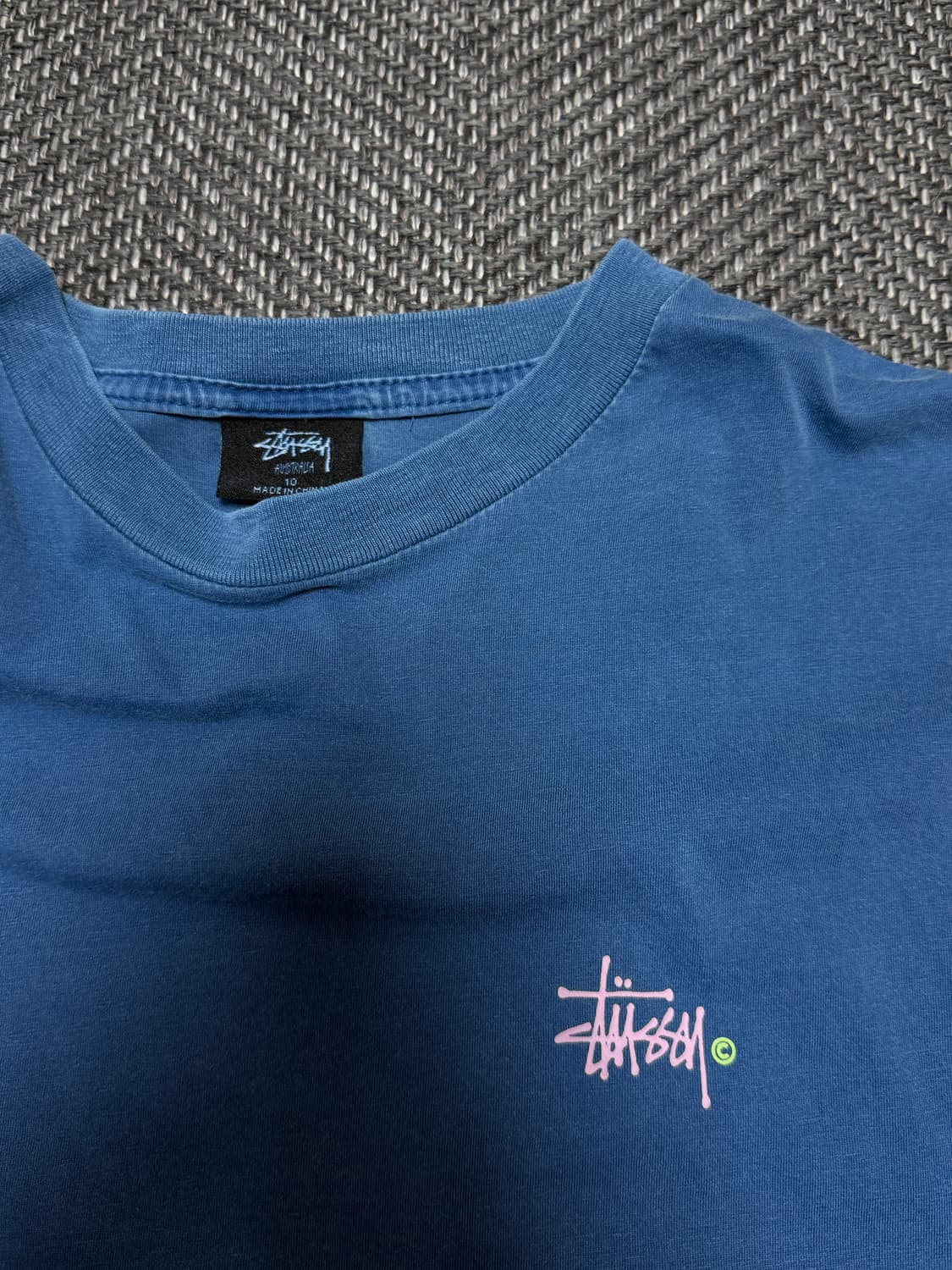 스투시 티셔츠 블루 상품이미지4