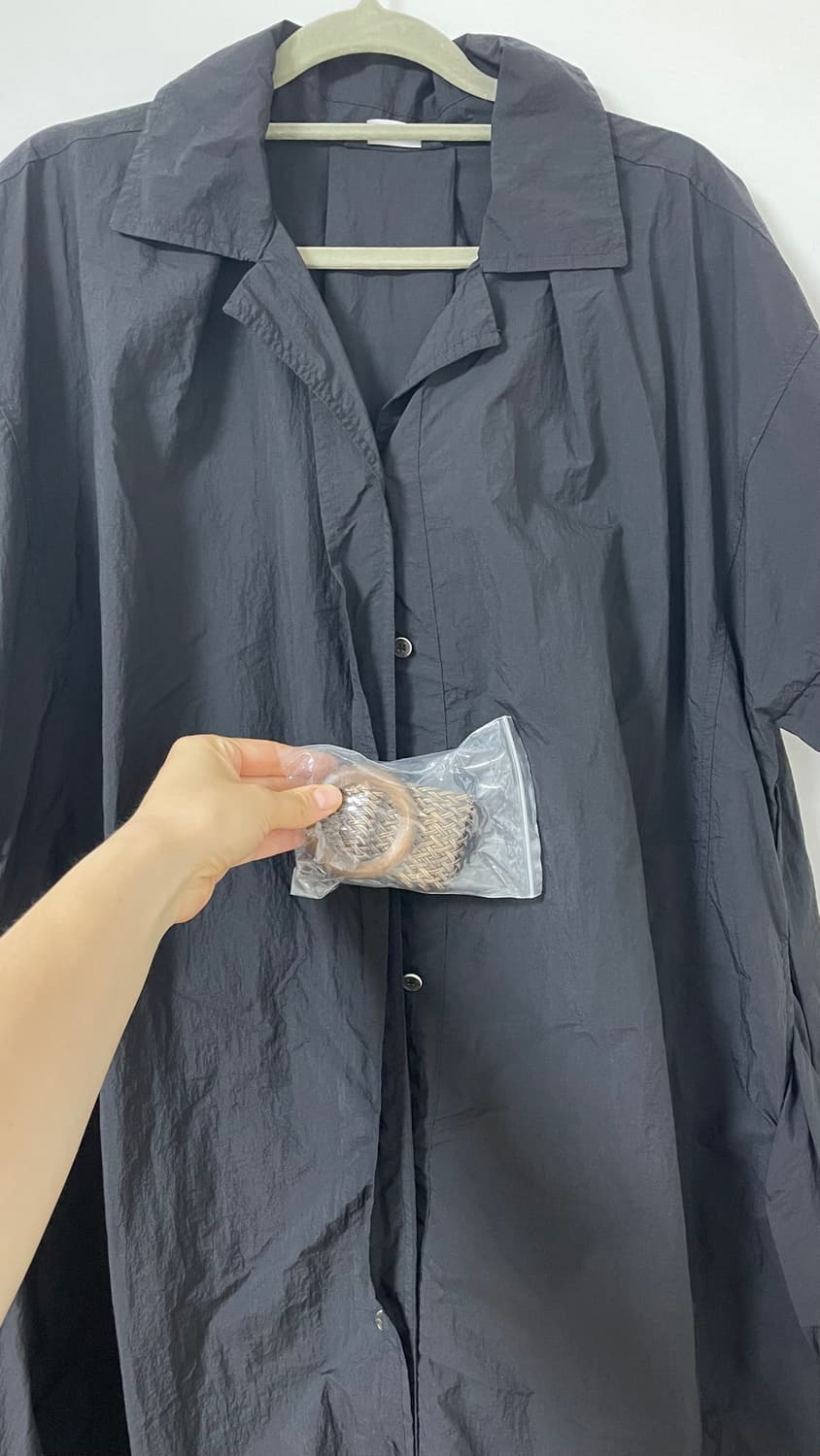 코데즈컴바인 셔츠형 바스락 원피스  상품이미지2