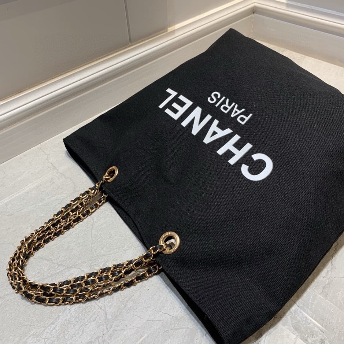샤넬뷰티 골드체인 숄더백 블랙 상품이미지7