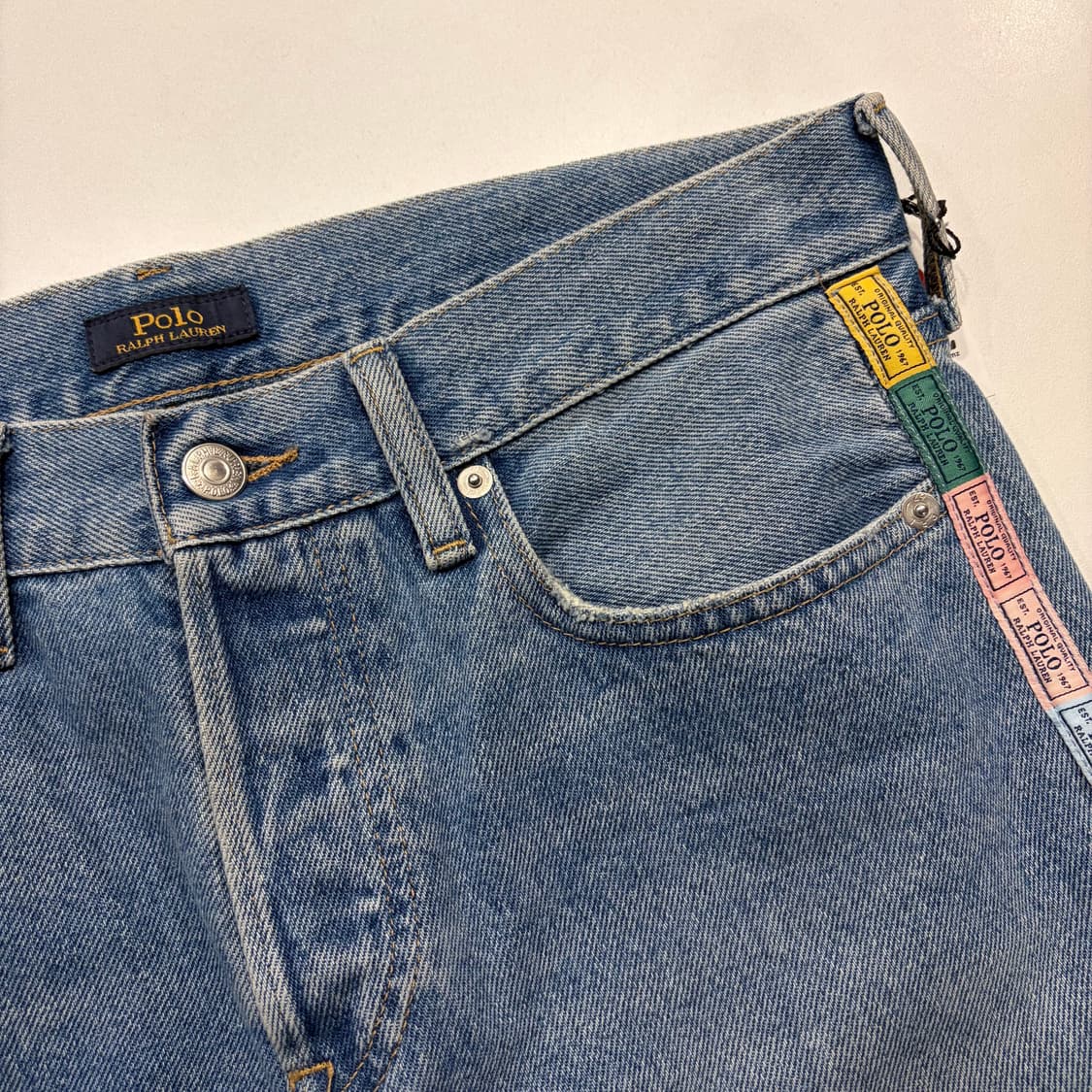 [26] 폴로 랄프로렌 라벨 사이드 로고 데님 팬츠 청바지 B931 상품이미지4