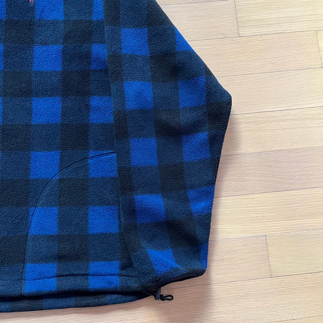 90년대 폴로랄프로렌 플리스 체크 아노락 자켓 미국제조 USA 상품이미지5