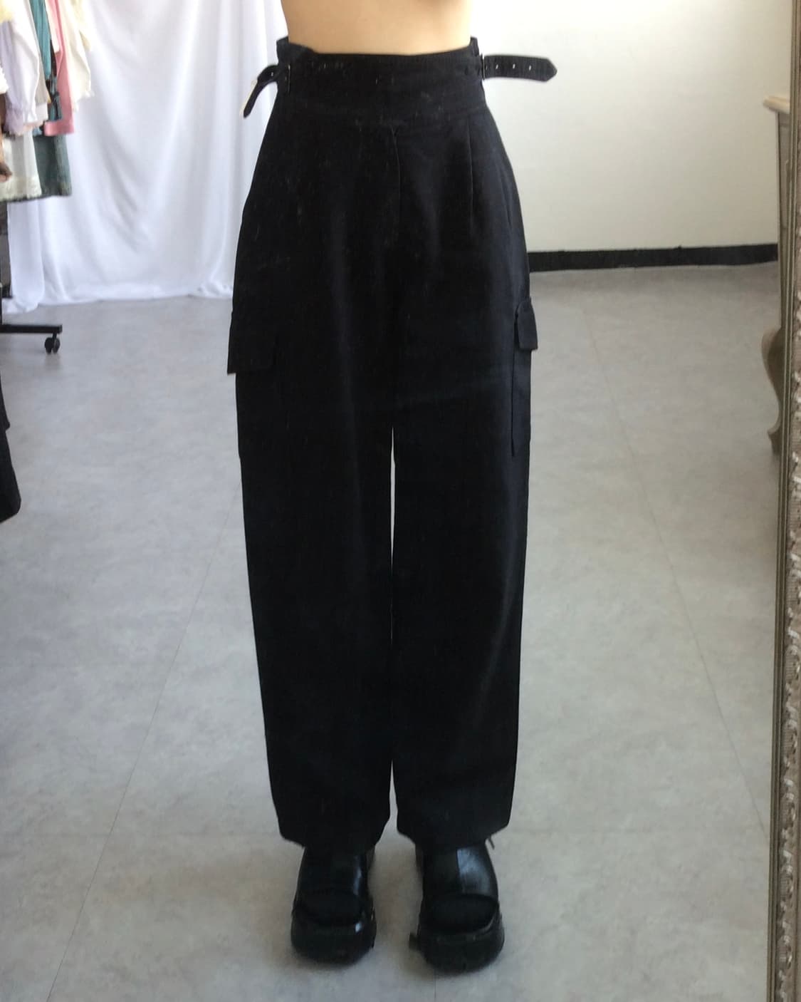 Belted point pants 상품이미지1
