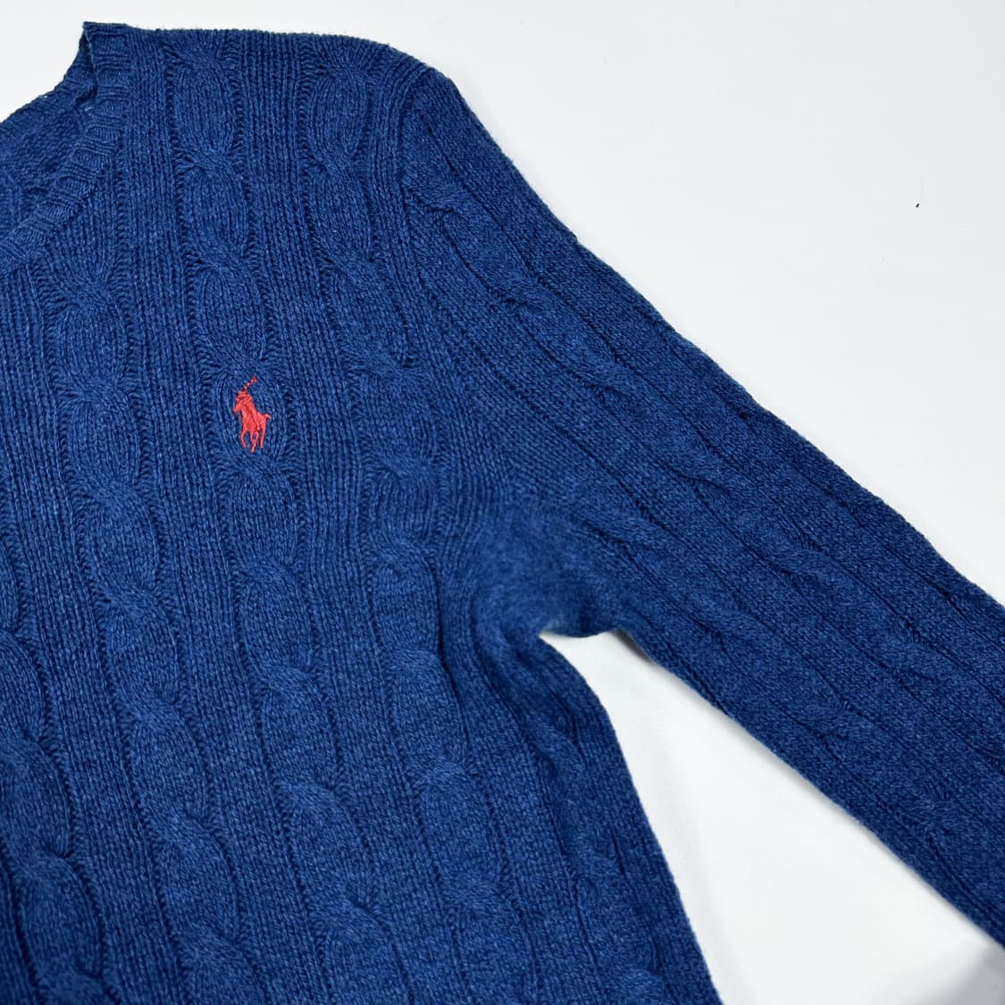 폴로 랄프로렌 포니 캐시미어 블루 니트 (S 여성추천) 상품이미지6