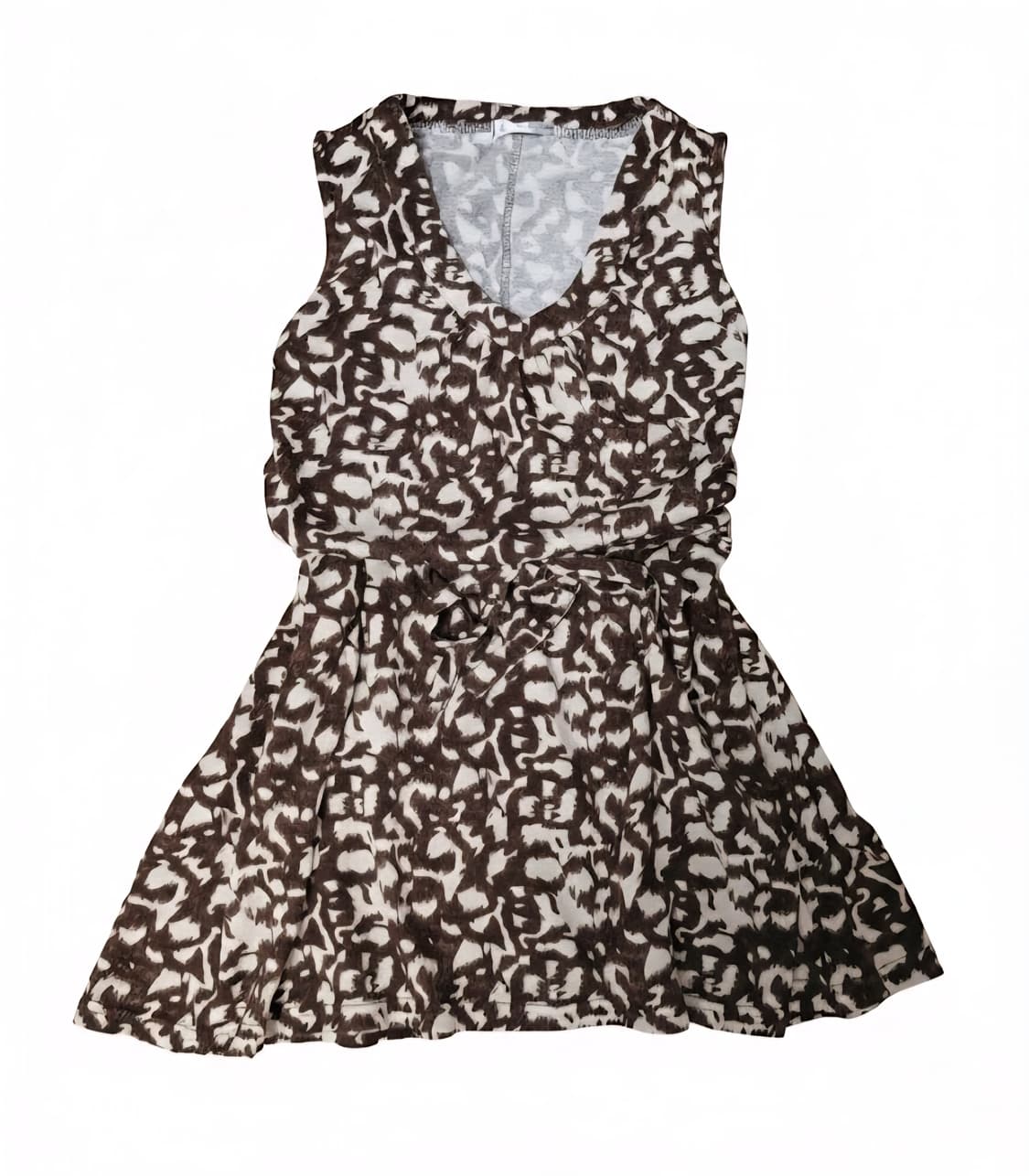 빈티지패턴 갸루 슬리브리스 탑 상품이미지1