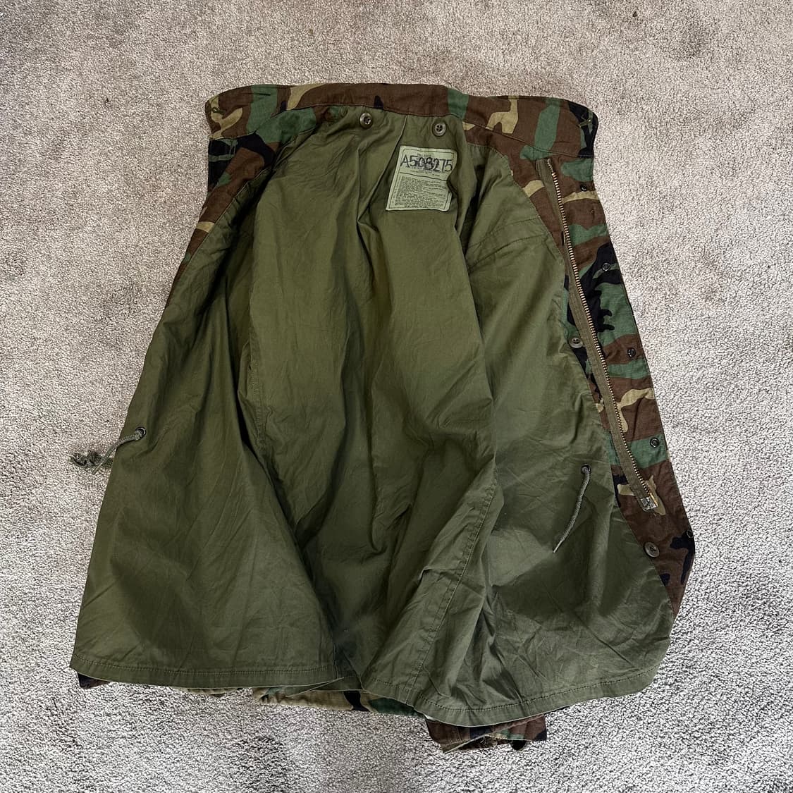 알파인더스트리 밀리터리 카모 M-65 필드 자켓L 상품이미지3