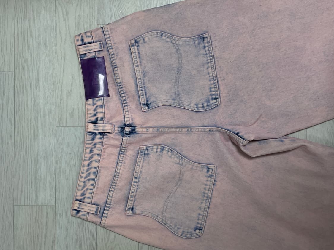 [L] 다임 클래식 배기 데님팬츠 오버다이드핑크 상품이미지3