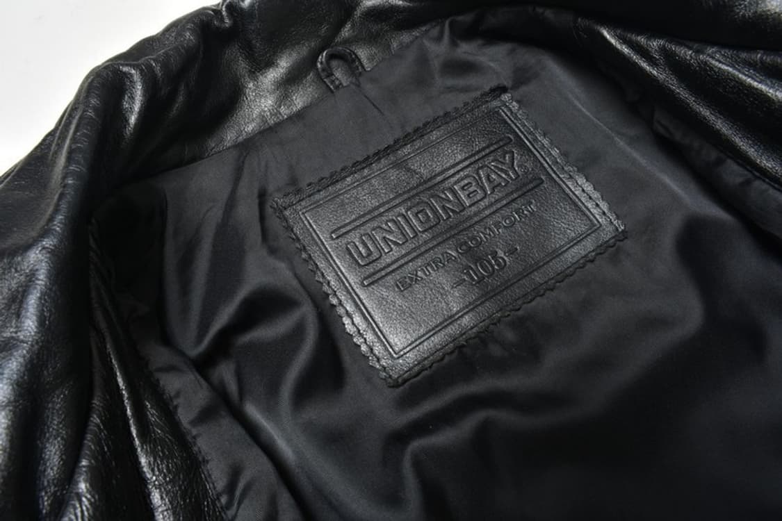 90S 생로랑 무드 레더 가죽 자켓 항공 점퍼 105 N1330 상품이미지7