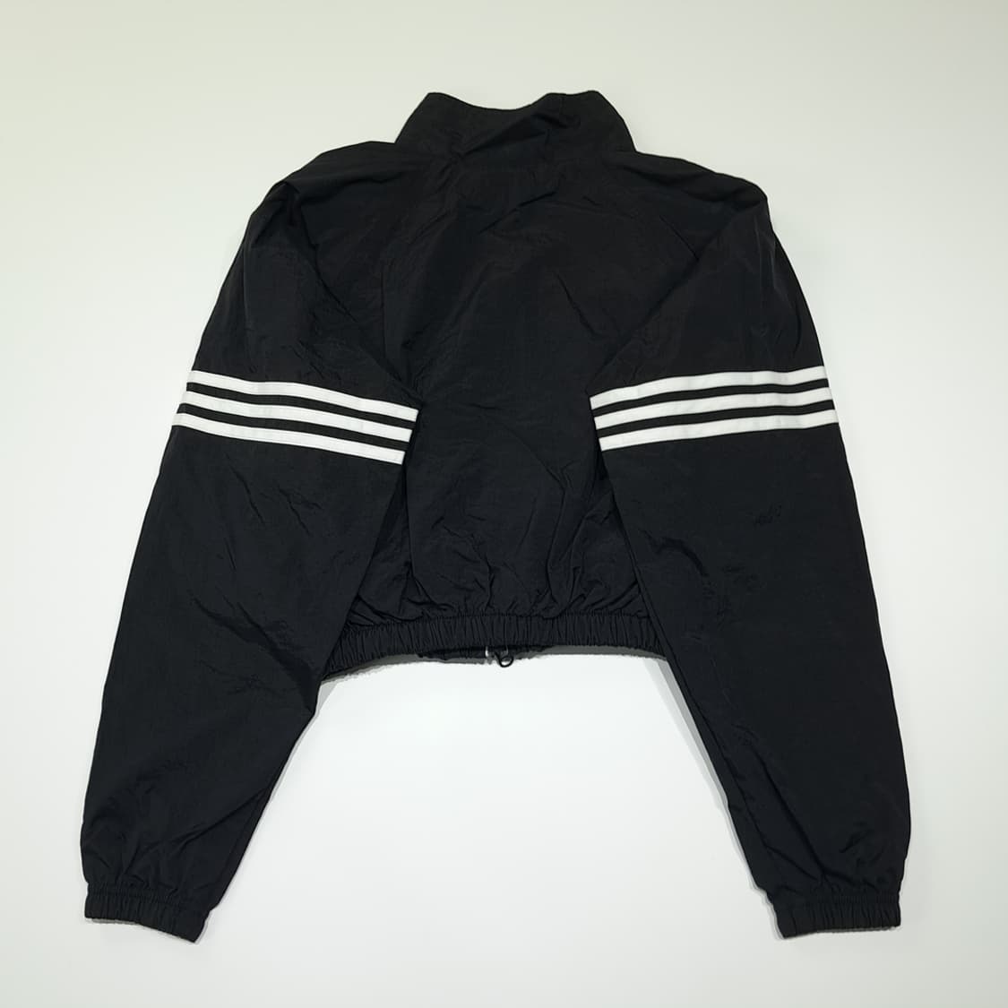 CK063 FREE 아디다스 90s 말레이시아판 블랙 바람막이 크롭 자 상품이미지5