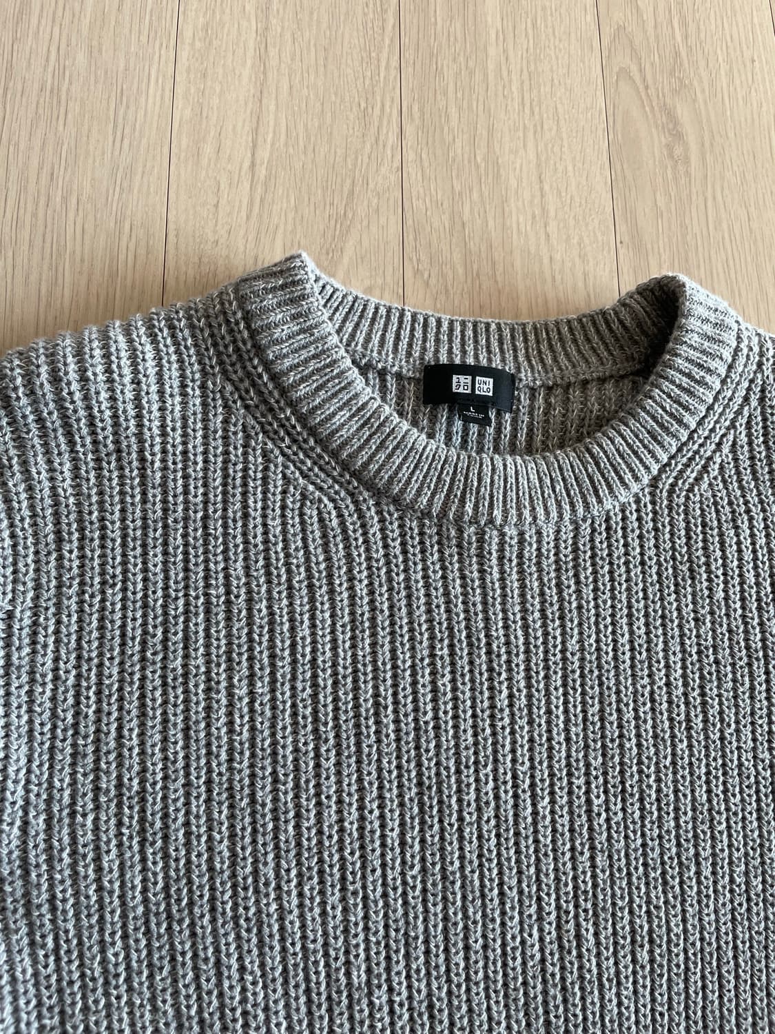 유니클로 그레이 니트 상품이미지3