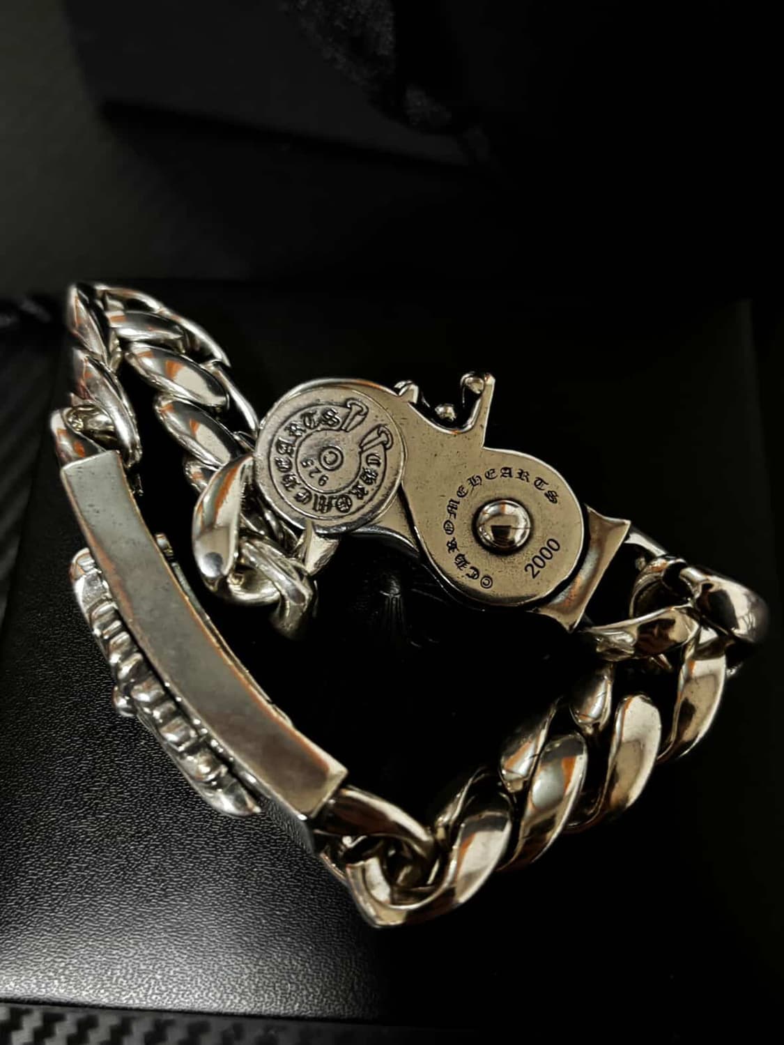 크롬하츠 플로랄 ID 팬시 링크 클립 팔찌 상품이미지5