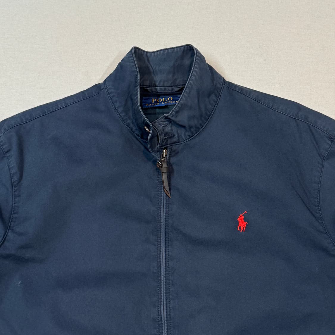 M) 폴로 랄프로렌 블랙와치 체크 안감 해링턴 자켓 네이비 상품이미지3