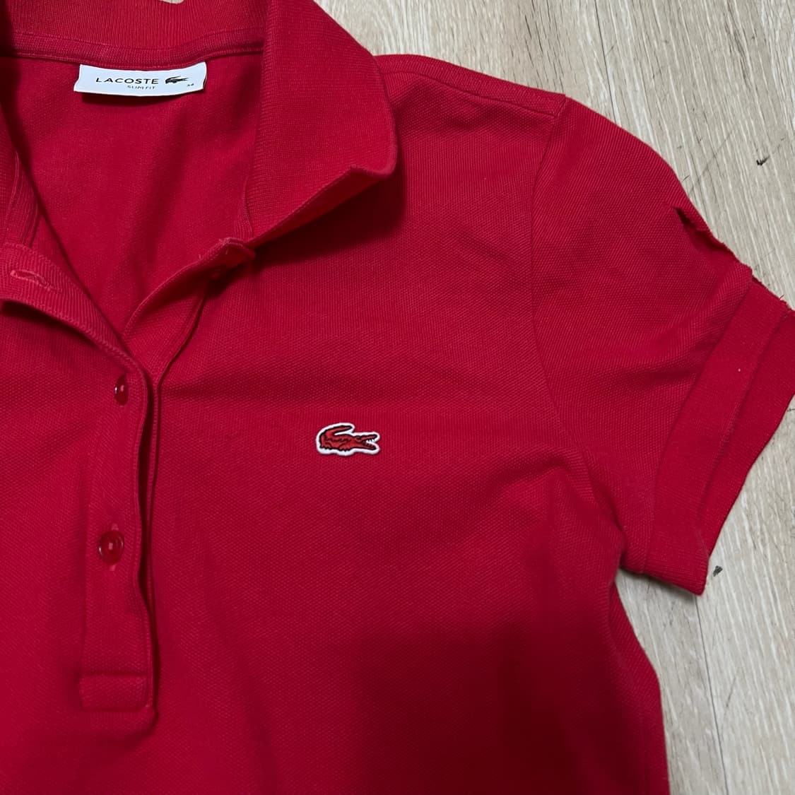 라코스테 여성 반팔 카라 원피스 34  상품이미지3