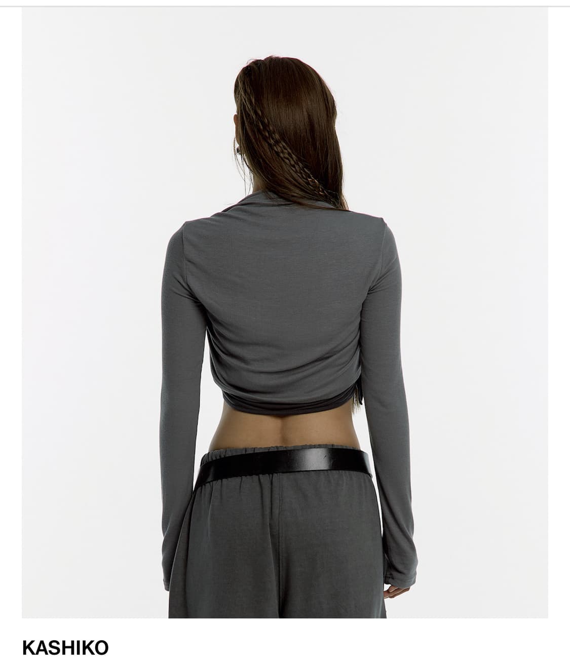 카시코 Asymmetric Button Bolero Cardigan 상품이미지2