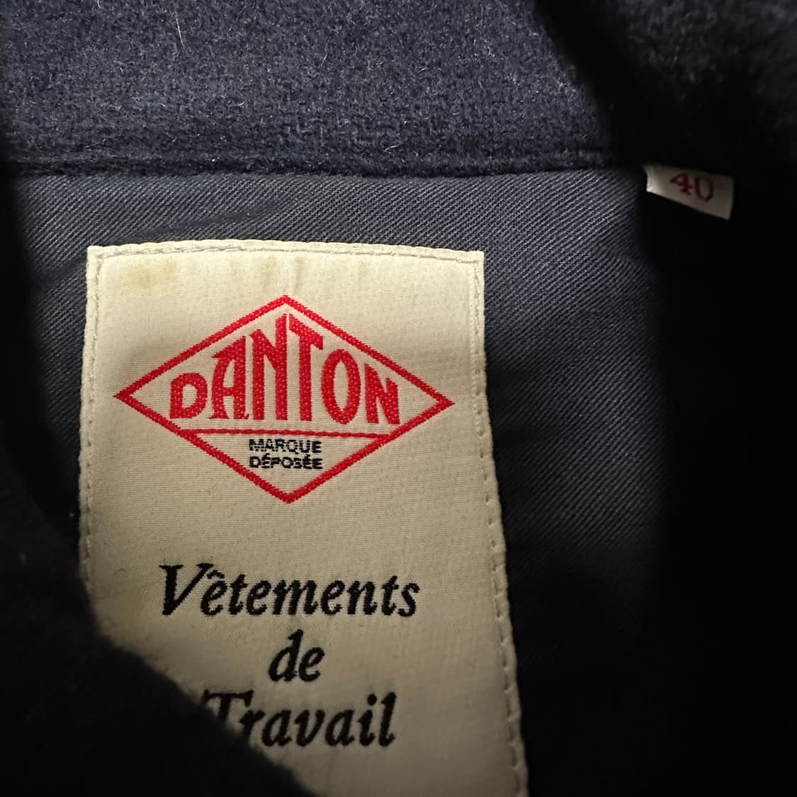 DANTON japan made wool coat navy 상품이미지5