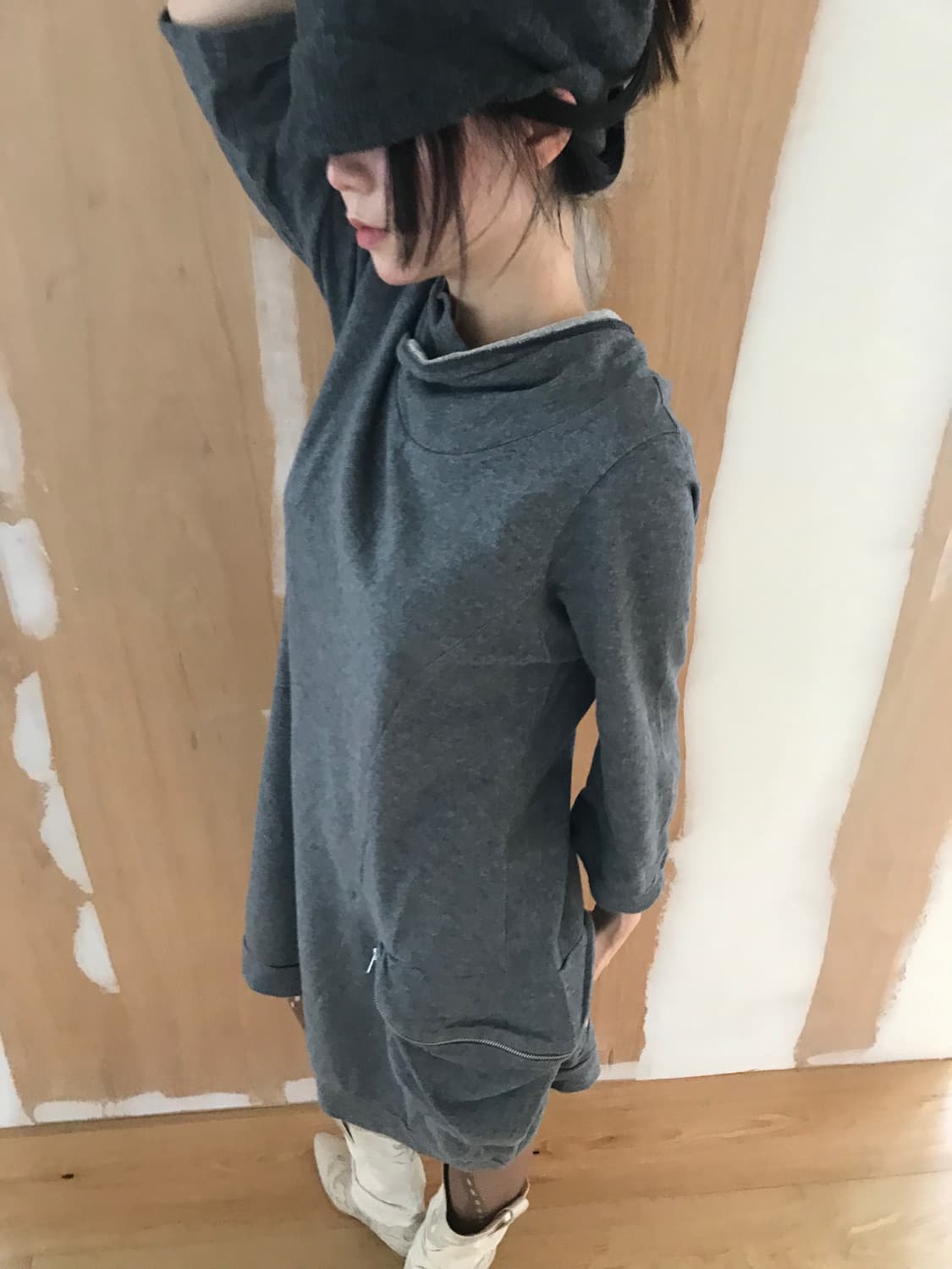 vintage grey pocket one-piece 상품이미지5