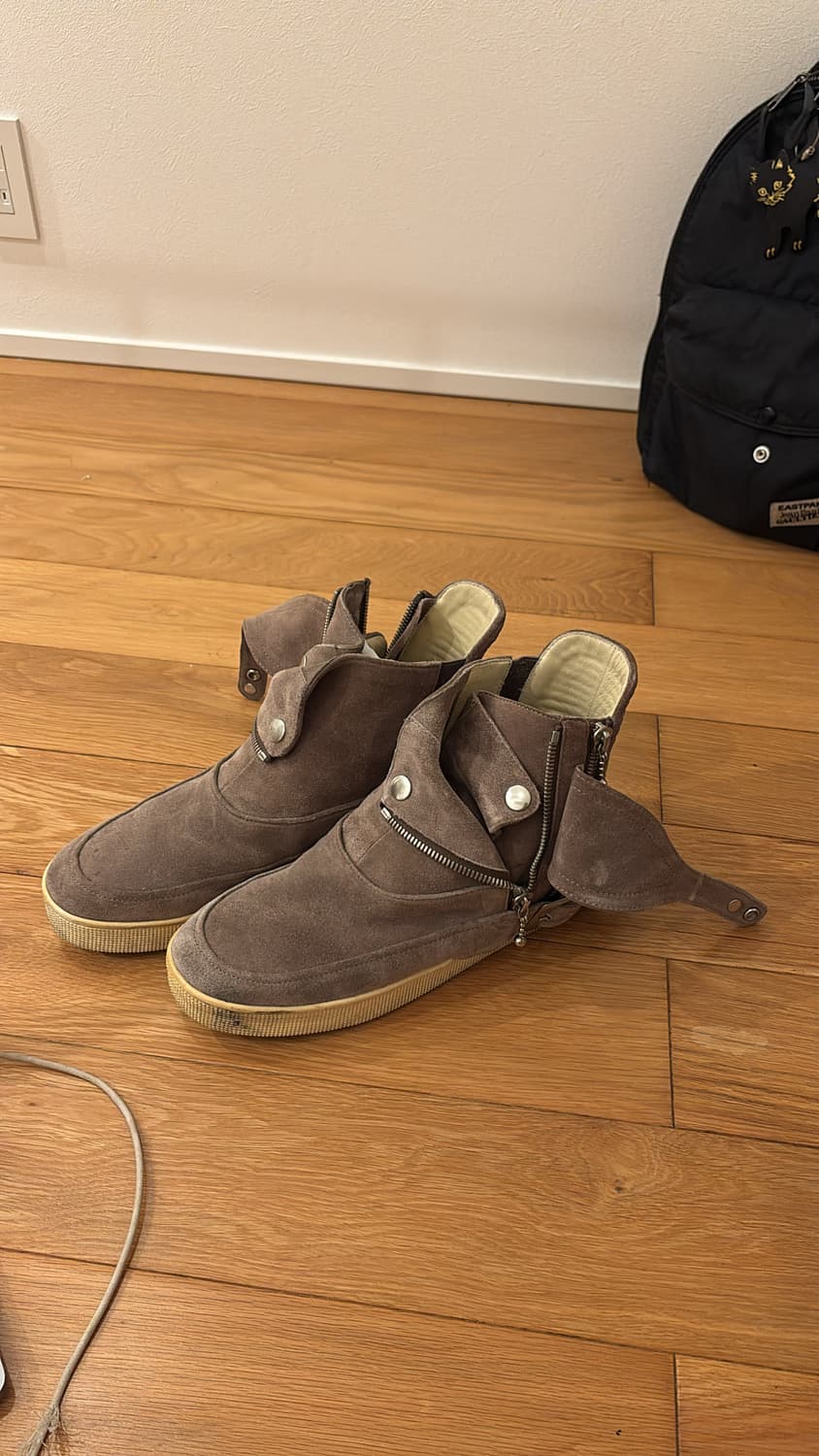 Attachment/WhiteFlag Leather Biker Boots 상품이미지4