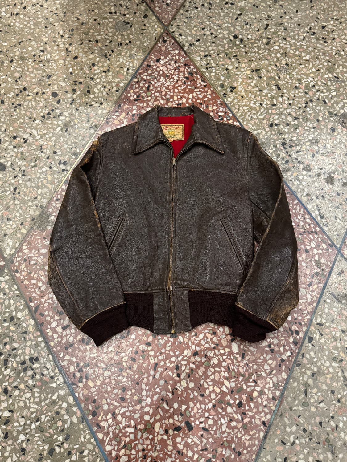 50s Mcgregor 고트스킨 플라이트자켓 (40) 상품이미지1