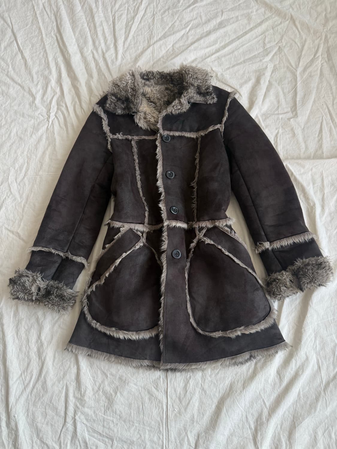 모카 와투케 그런지 페어리 롱 무스탕 상품이미지1