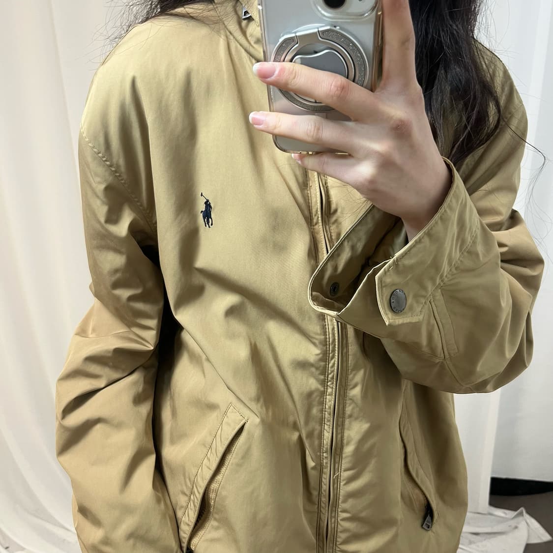 Polo Beige Fleece Perry Jacket 상품이미지3