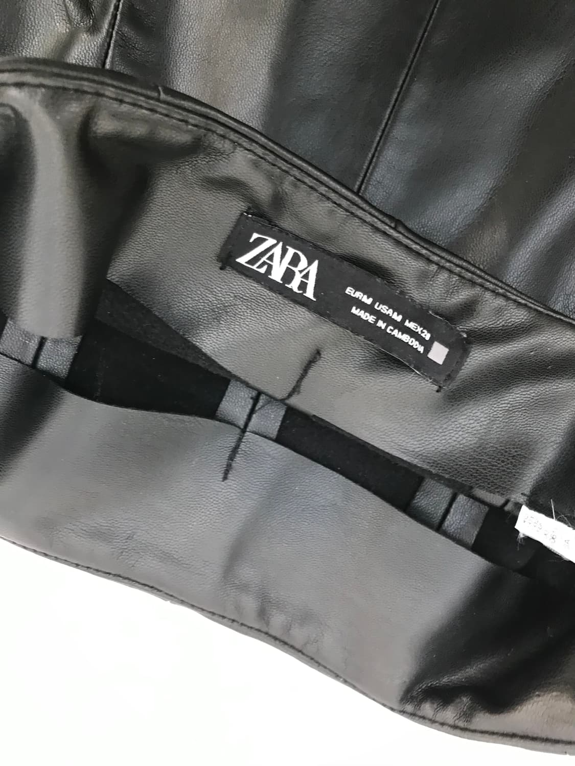 자라 레더 플레어 스커트 상품이미지2