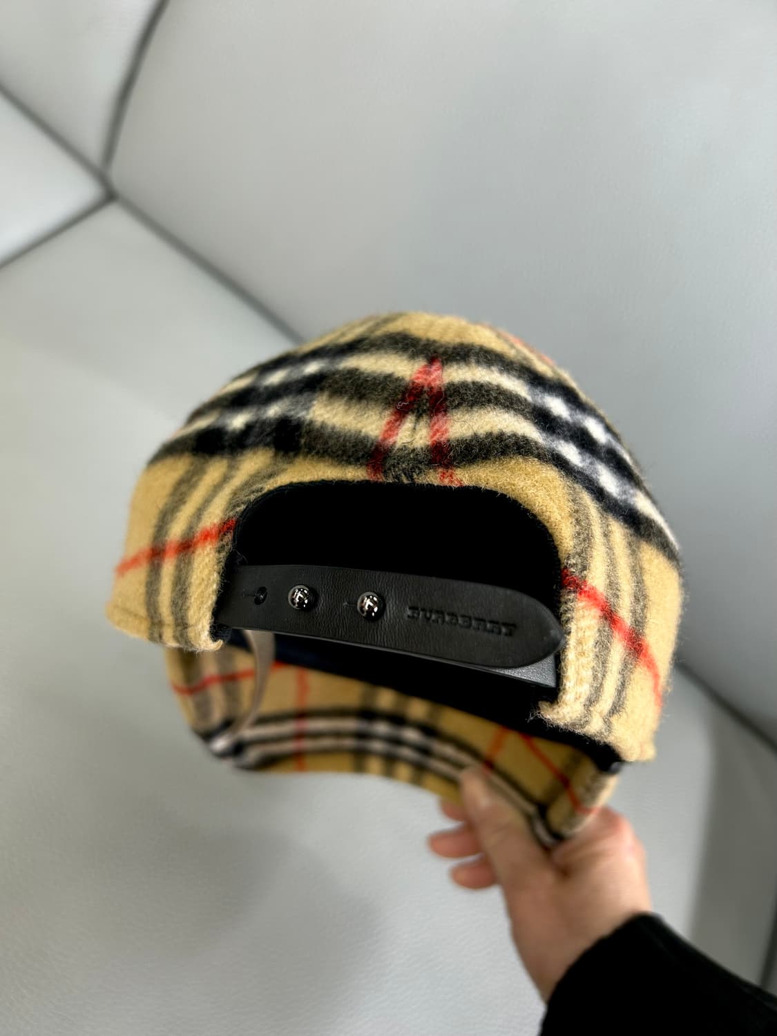 버버리 체크 울 볼캡 상품이미지4