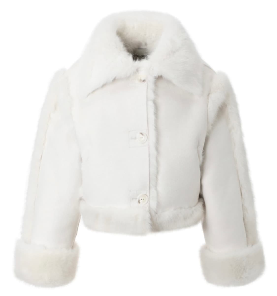 쓰리타임즈 버니퍼 무스탕 22fw 아이보리 상품이미지1