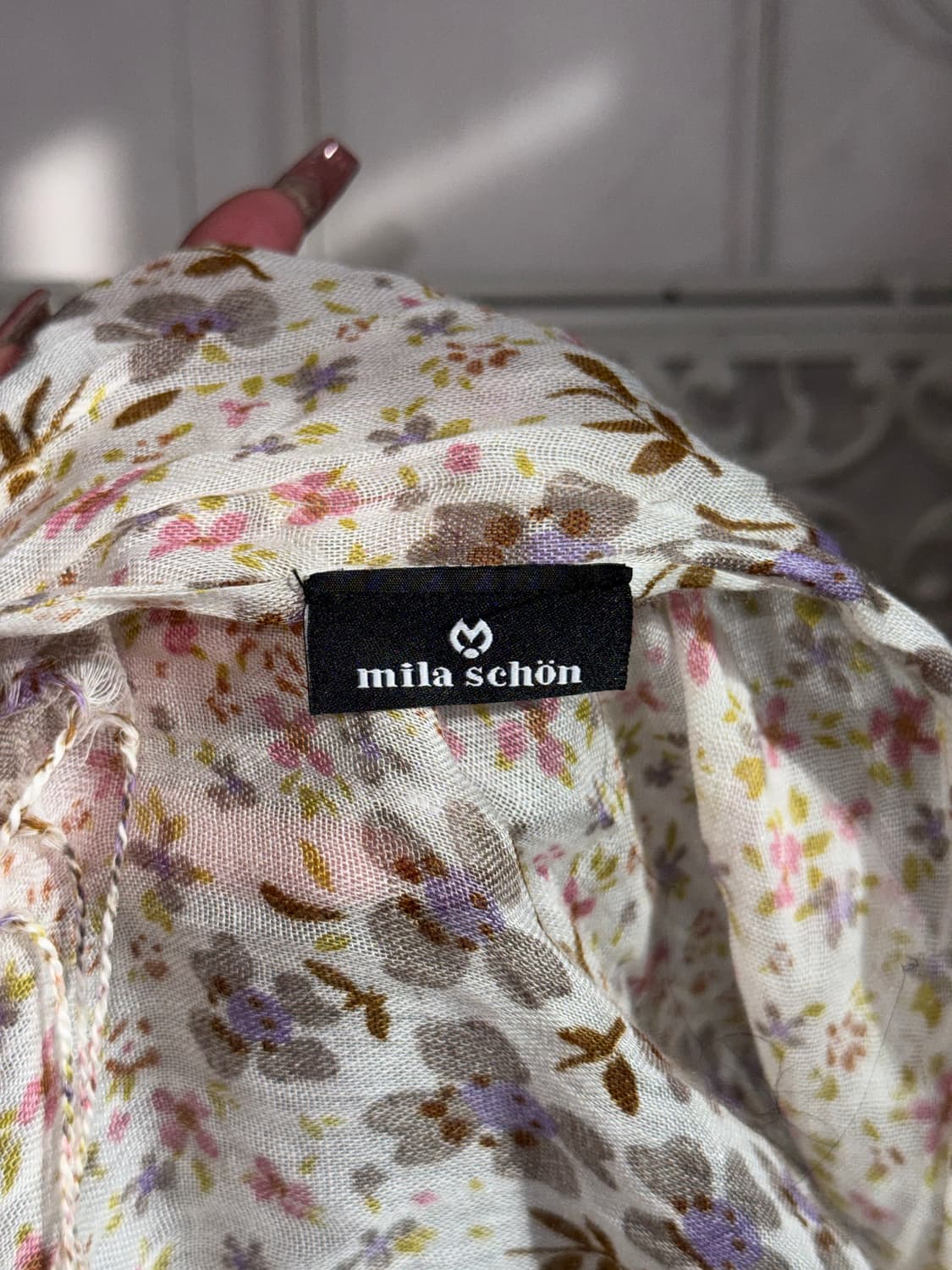 Mila Schon mute floral maxi scarf 상품이미지4