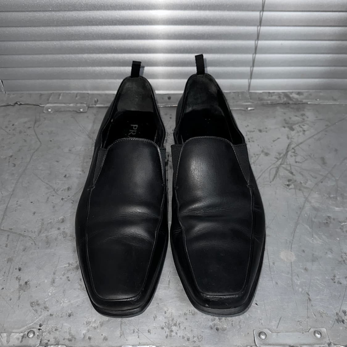 00s 빈티지 프라다 스포츠 스퀘어 토 로퍼 상품이미지2