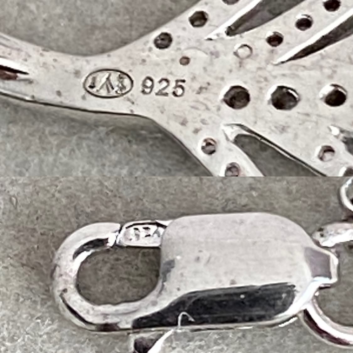 나뭇잎 모티브 실버 펜던트 목걸이(925) 상품이미지7