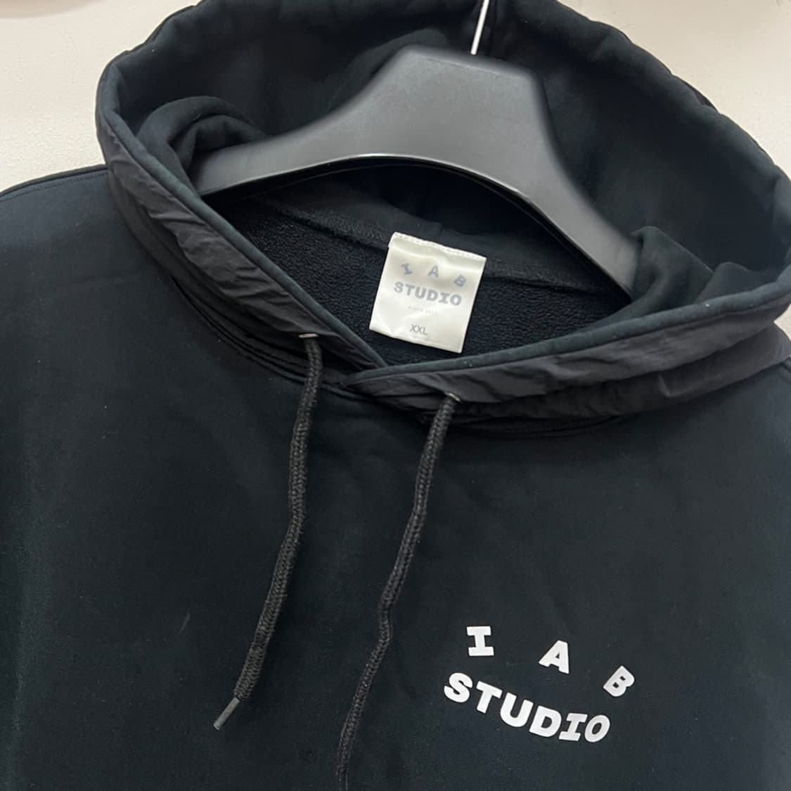 아이앱 스튜디오 우븐 블랙 후드티 2XL 상품이미지4
