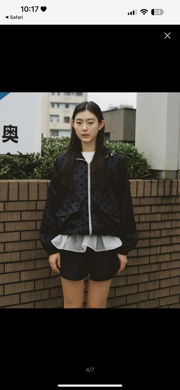 오헤시오 도트 프릴 바람막이 상품이미지5