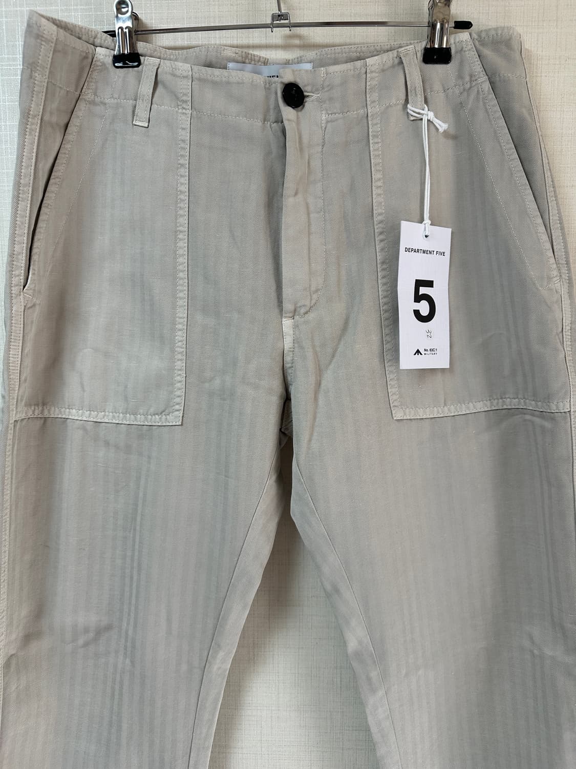 DEPARTMENT 5 / 슬림핏린넨퍼티그팬츠 / 32 / 새상품 상품이미지2