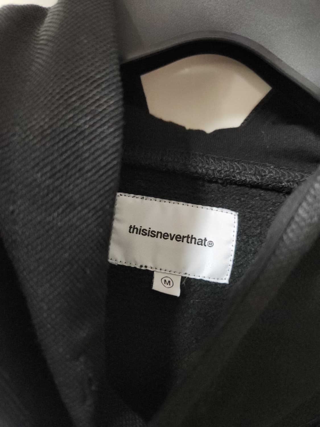 디스이즈네버댓 래글런 후디 블랙 M 상품이미지4
