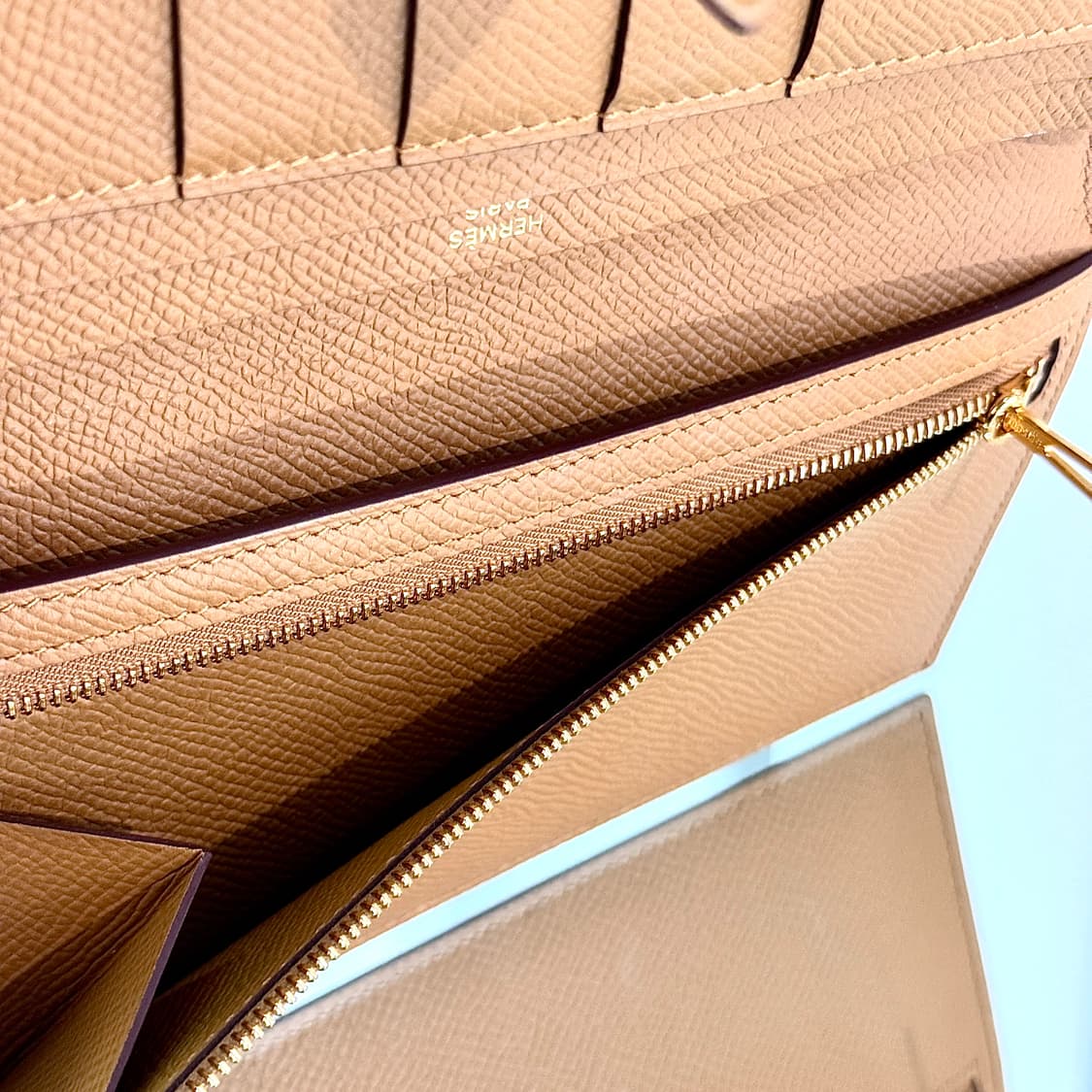 [정품] 에르메스 베안 장지갑 앱송 & 골드  상품이미지9