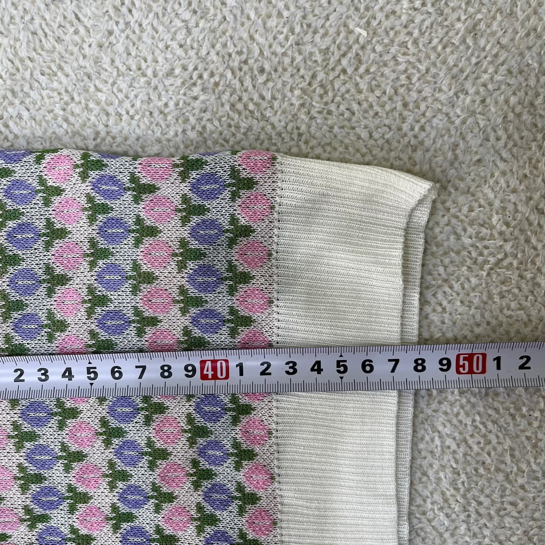 F 새상품 빈티지 여성 반팔 니트 0401M 상품이미지5