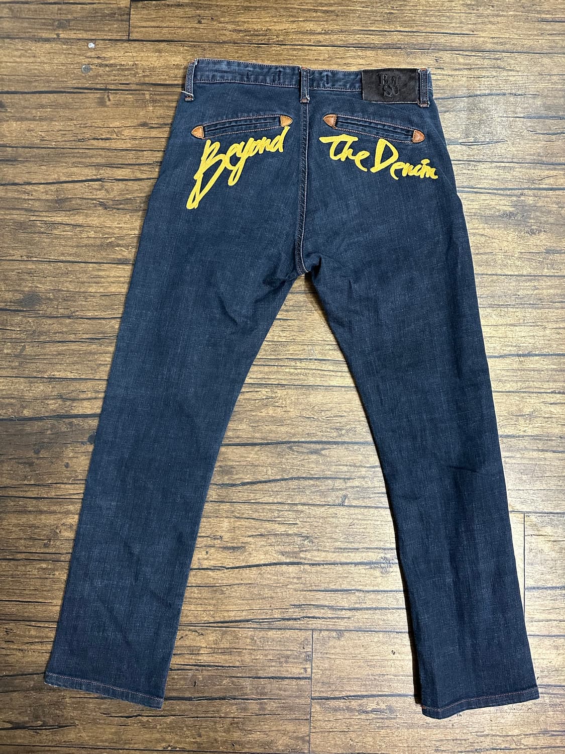 EVISU 슬림 스트레이트 청바지 오렌지 스티치 30사이즈 Y2K 상품이미지4