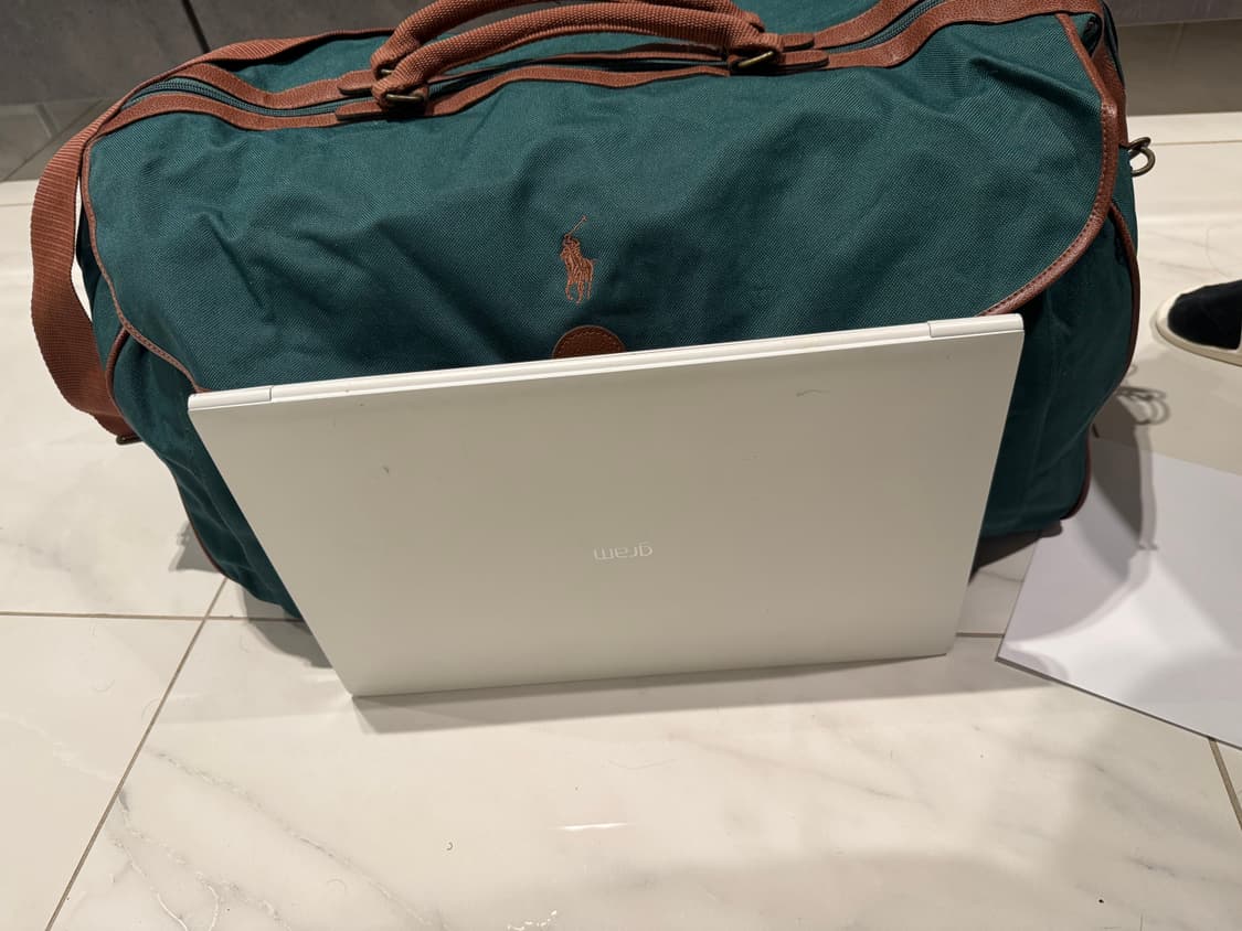 (미사용) polo폴로 랄프로렌  그린  초록 캔버스 보스턴백 헬스가방  상품이미지2