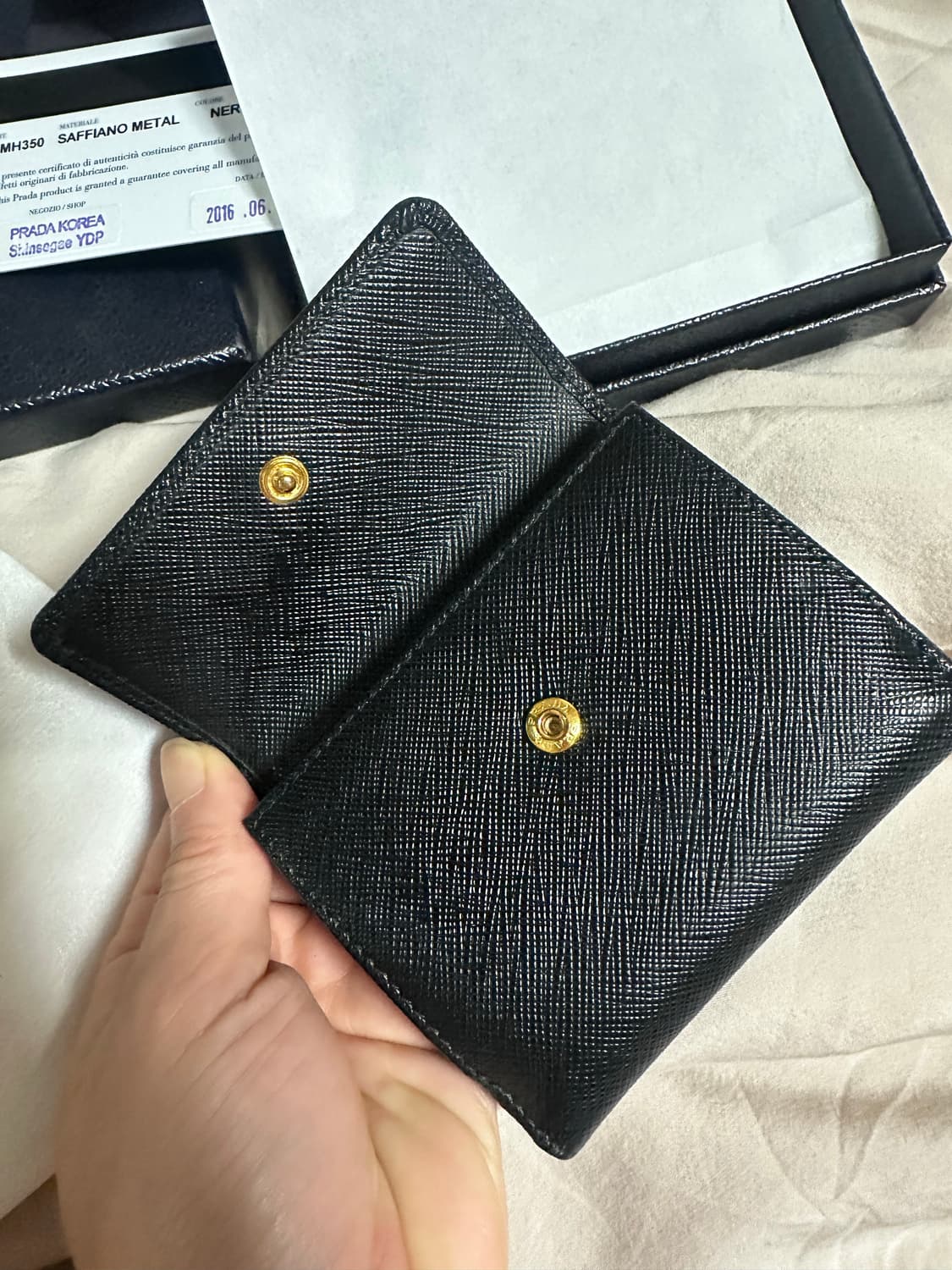 프라다 카드지갑 신세계 백화점 게런티카드 상품이미지4