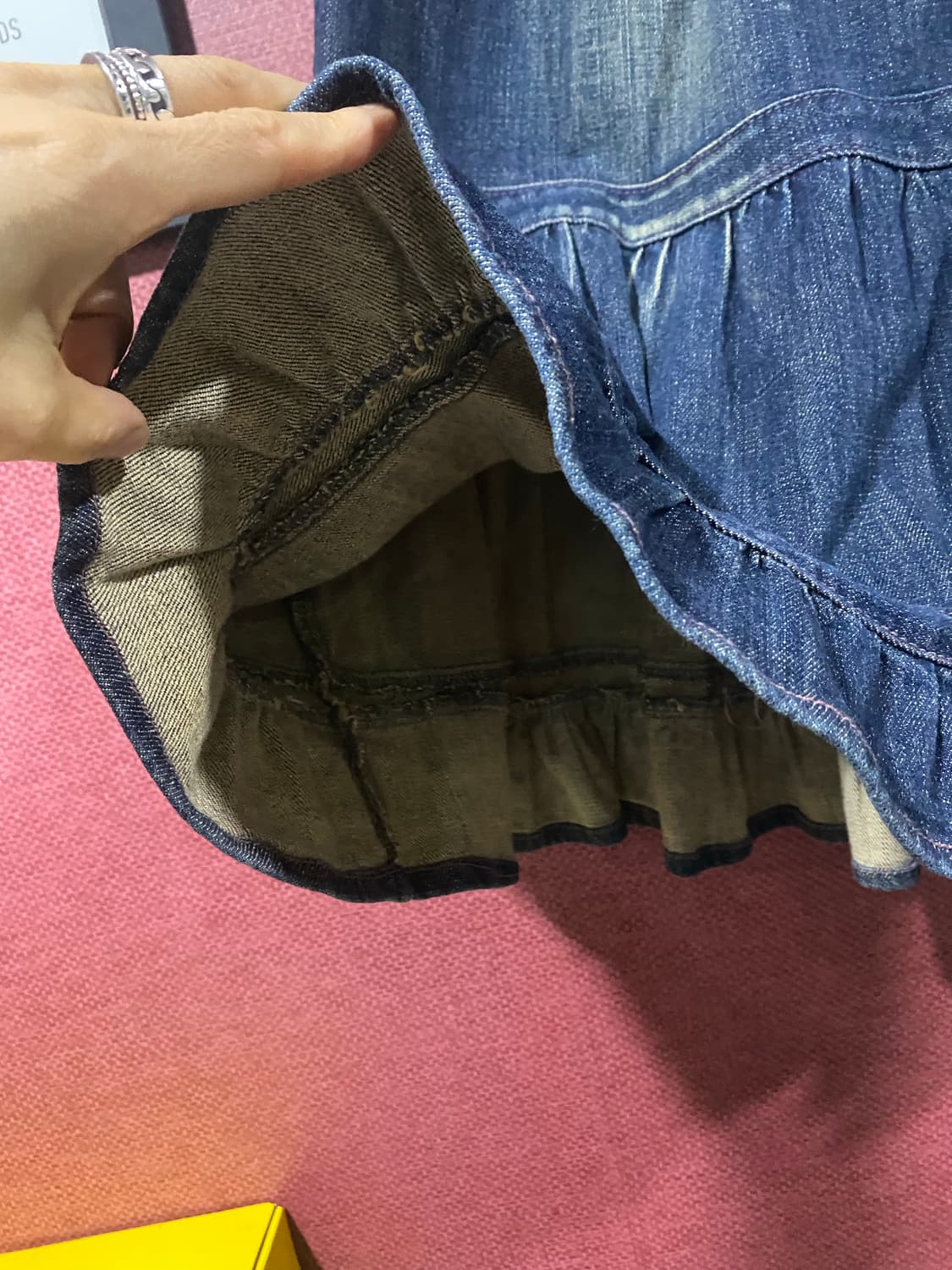 데님 캉캉 롱 스커트 상품이미지5