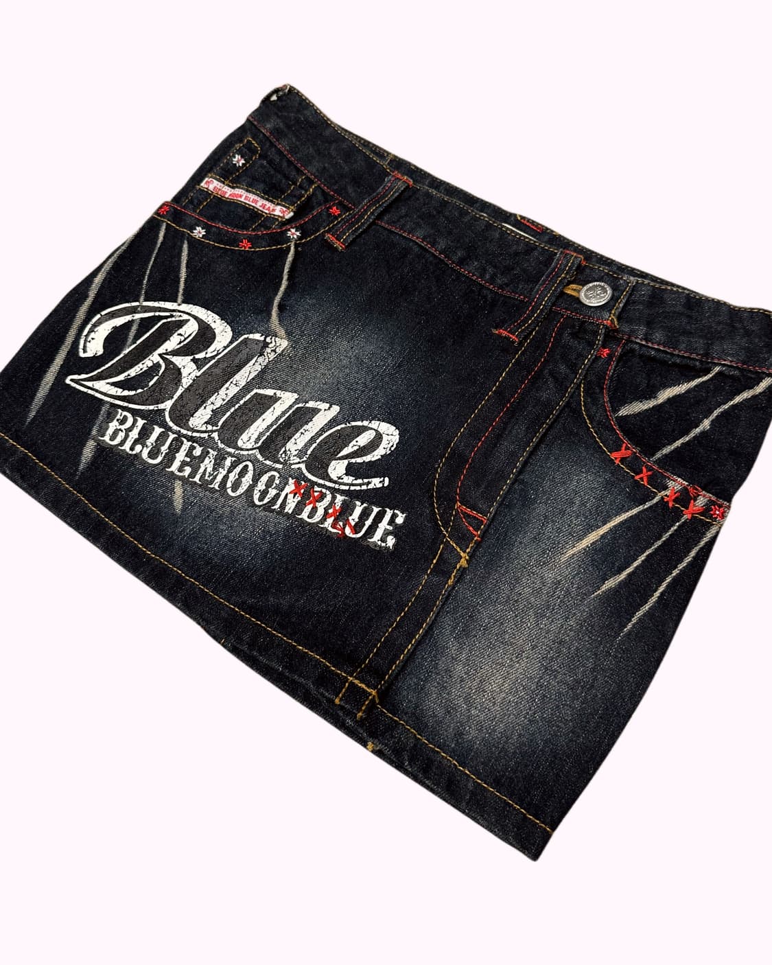 BLUEMOONBLUE unbalance denim mini skirt 상품이미지4