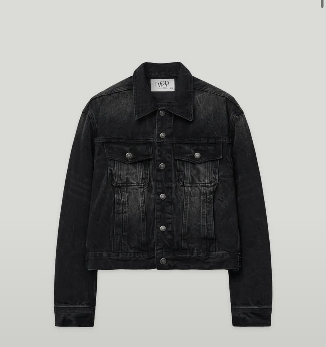 엘무드 모노 데님 트러커 크랙블랙(48) 상품이미지5