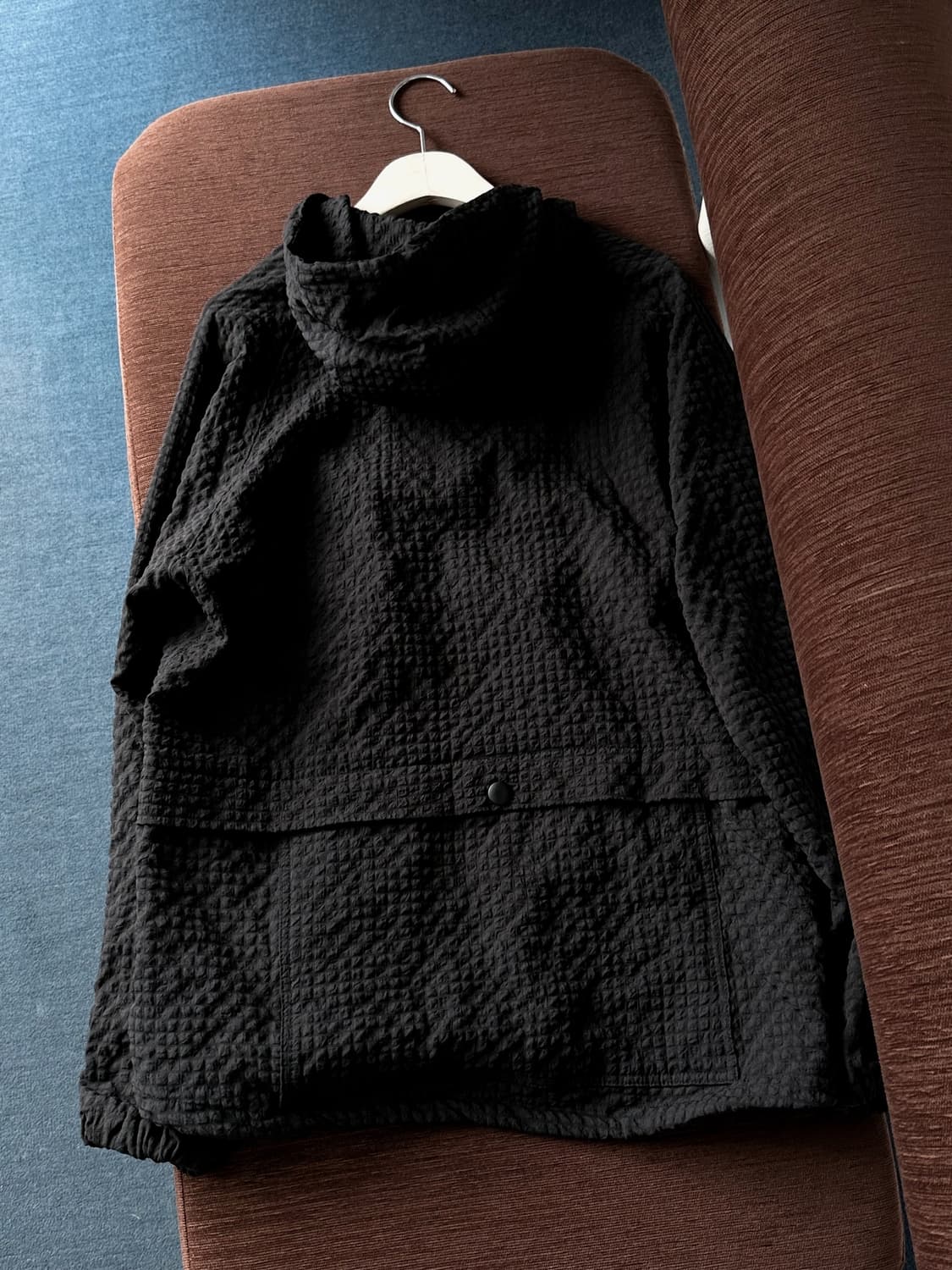 Design volume fabric zip easy parka 상품이미지6